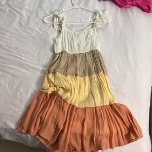Colorful Tiered Dress